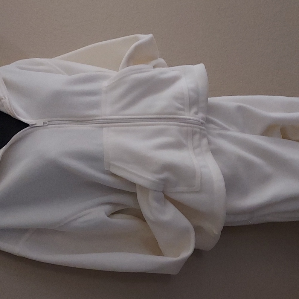 Avia Two Piece White Soft Women's Warm Up Outfit Super Soft 100 Polyester